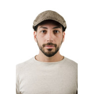 Мъжки зимен кафяв каскет