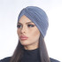Дамски тюрбан тъмно сив