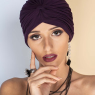 Дамски тюрбан в лилав