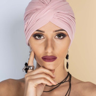 Дамски тюрбан в розово