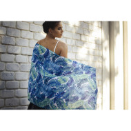 Дамски летен шал с палмови листа