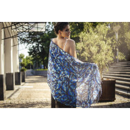 Дамски елегантен шал с пеперуди