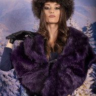 Зимна дамска яка от еко пух Зимна дамска яка от еко пух