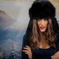 Дамска зимна ушанка от заек Дамска зимна ушанка от заек