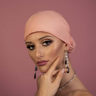 Дамски тюрбан в праскова