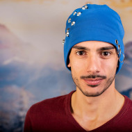 Скейтърска шапка виснала синя