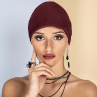 Дамски тюрбан в бордо