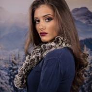 Дамски шал от заек Дамски шал от заек