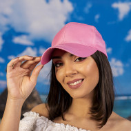 Дамска шапка с козирка в розово