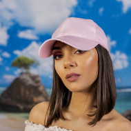 Дамска шапка с козирка в светлорозово