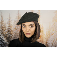 Дамска зимна барета тъмносива