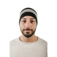 Раирана мъжка зимна шапка