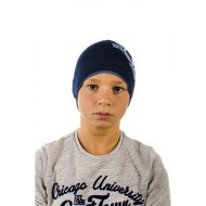 Тъмносиня детска шапка за момчета Тъмносиня детска шапка за момчета