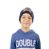 Детска синя шапка със спайдърмен